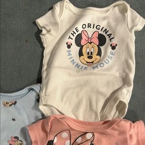 Disney Minnie Mouse Cream Bodysuit